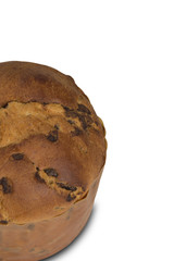 Sweet panettone, typical Italian dessert for Christmas