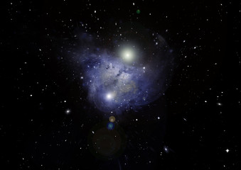 galaxy in a free space