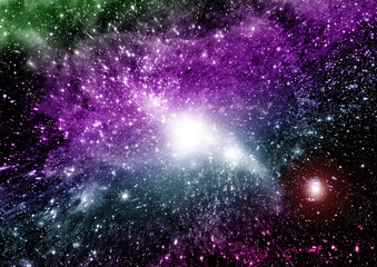 galaxy in a free space