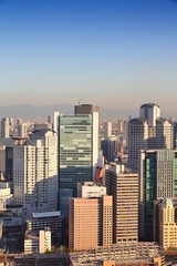 Fototapeta na wymiar Osaka aerial view