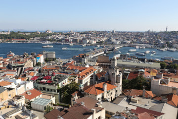 Fototapeta na wymiar Karakoy and Eminonu District in Istanbul City