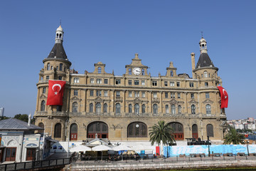 Fototapeta na wymiar Haydarpasa Train Station in Istanbul City