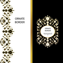 Vector decorative frame. Elegant element for design template.