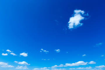 clouds in the blue sky