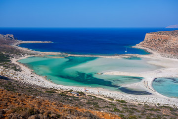 Balos lagoone on Crete. Greece.