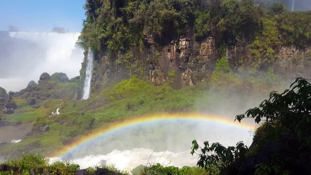 Rainbow and Waterfalls 4K