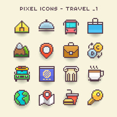 Pixel icons-travel 1
