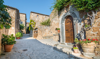 Civita di Bagnoregio, the famous "dying town" in Viterbo Province, Abruzzo (Italy)