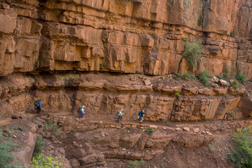 Grand Canyon National Park USA hiking group