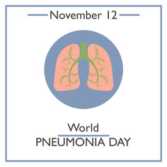 World Pneumonia Day. November 12