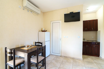 Interior of a guest house  kitchen