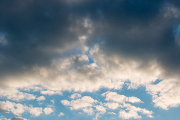 Fototapeta na wymiar clouds on a blue sky