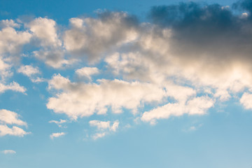 clouds moving across the sky