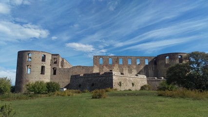 Borgholm castle view, Öland, Kalmar county, Småland, Sweden  © yournameonstones