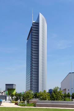 Pollux Tower in Frankfurt am Main, Germany.