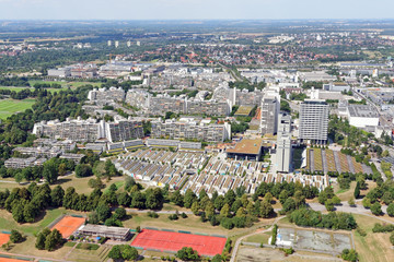 Fototapeta premium The Olympic Village. It was constructed for the 1972 Summer Olympics and used to house the athletes during the games. Now it is a student and residential area.