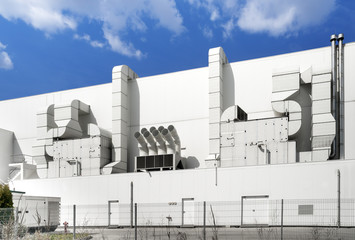 Fototapeta premium Supermarket ventilation system