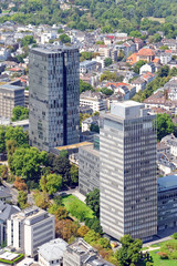 Frankfurt am Main skyline.