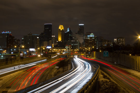 Minneapolis, Long Exposure with Streaks