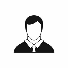 Manager icon in simple style on a white background vector illustration