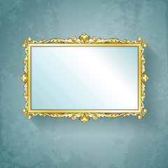 Vintage gold frame