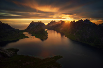 Kjerkfjorden Midnight Sun