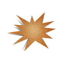 Paper texture ,Talk tag recycled paper on white background