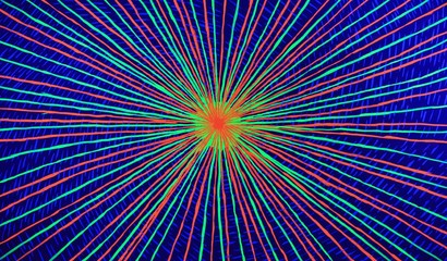 Obraz premium Neon Background Series. Hand Painted Neon Artwork