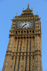Fototapeta na wymiar Big Ben and the Houses of Parliament in London, UK.