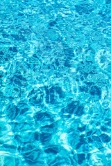 Pool water surface blue clear water texture ripples reflections 