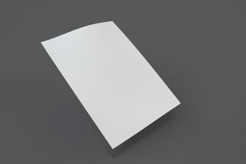 Mock up poster on dark background. 3D rendering poster standart format A5 / A4 / A3 / A2 / A1/ A0. Three-dimensional rendering.