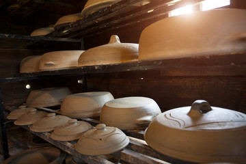 Pottery kitchen earthenware, handmade