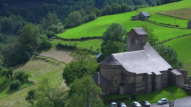 France, Pyrénées-Atlantiques, Basque Country, Saint Engrâce church on the way to Saint Jacques de Compostela
