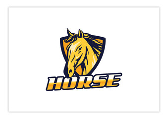 Horse Head Sport Logo Template