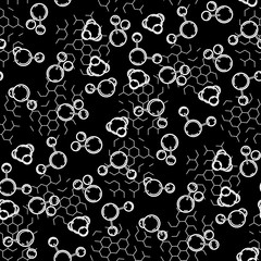 Graphic molecule pattern