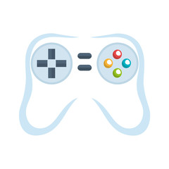 control player videogame with navigation buttons and joystick. vector illustration