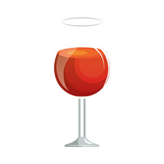 cocktail glass liquor drink alcohol beverage. vector illustration