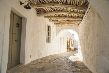 road alley in Patmos island Greece