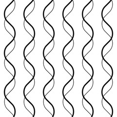 Seamless Wave and Stripe Pattern