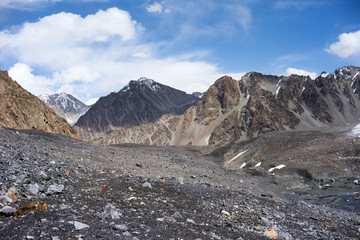 Mountain in Kichik-Alai Range in Kyrgyzstan