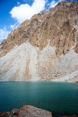 Damdzhayloo lake in the Alai valley of Kyrgyzstan