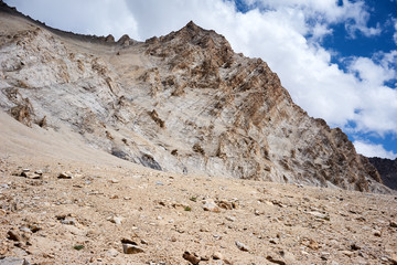 Mountain in Kichik-Alai Range in Kyrgyzstan