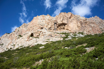 Fototapeta premium Mountain in Kichik-Alai Range in Kyrgyzstan