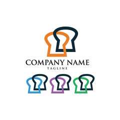 Bakery Cake Bread Cupcake Icon Logo Vector