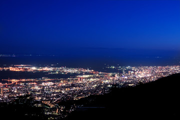 Fototapeta premium 六甲山山頂からの夜景