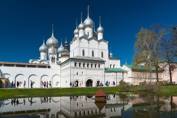 Fototapeta na wymiar Rostov Kremlin. Golden Ring of Russia.