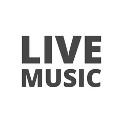 Live music sign icon. Karaoke symbol