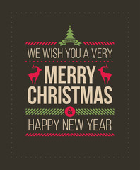 Christmas and New Year Greeting Design