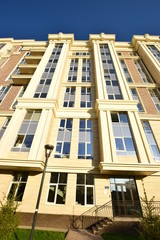 Fototapeta premium Modern residential building in Astana, capital of Kazakhstan