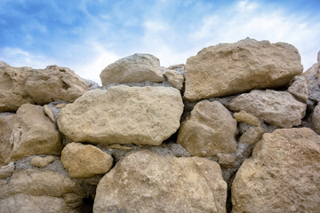 Large stones in the wall